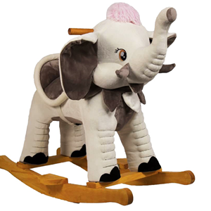 راکر فیل کودک چوبی نقره ای -اسباب بازی